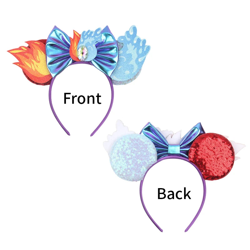 Cute New Mouse Ears Headband Kid Adult Festival Party Sequins 5"Bow Headband Women Baby Girl Party Hair Accessories