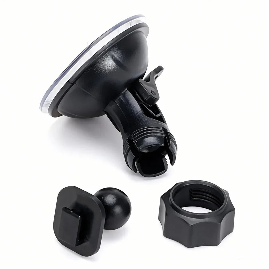 Universal 360° Rotating Suction Cup Mount for Action Camera, Car DVR on Windshield - Secure Holder Bracket for Driving Recording