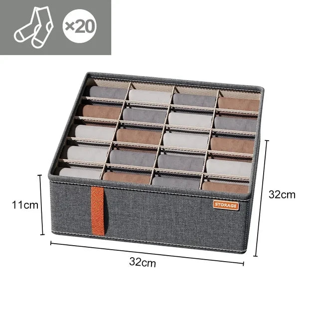 Underwear Sock Bra Storage Box Cabinet Drawer Organizer For Clothes Ties Wardrobe Clothes Socks Organiser Cabinet Separator Box