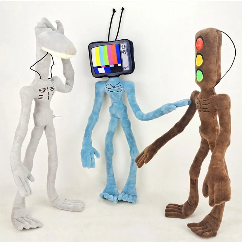55cm Siren Head Plush Toy Sirenhead Soft Stuffed Doll Horror Character Figures Peluches Toy for Children Birthday Christmas Gift