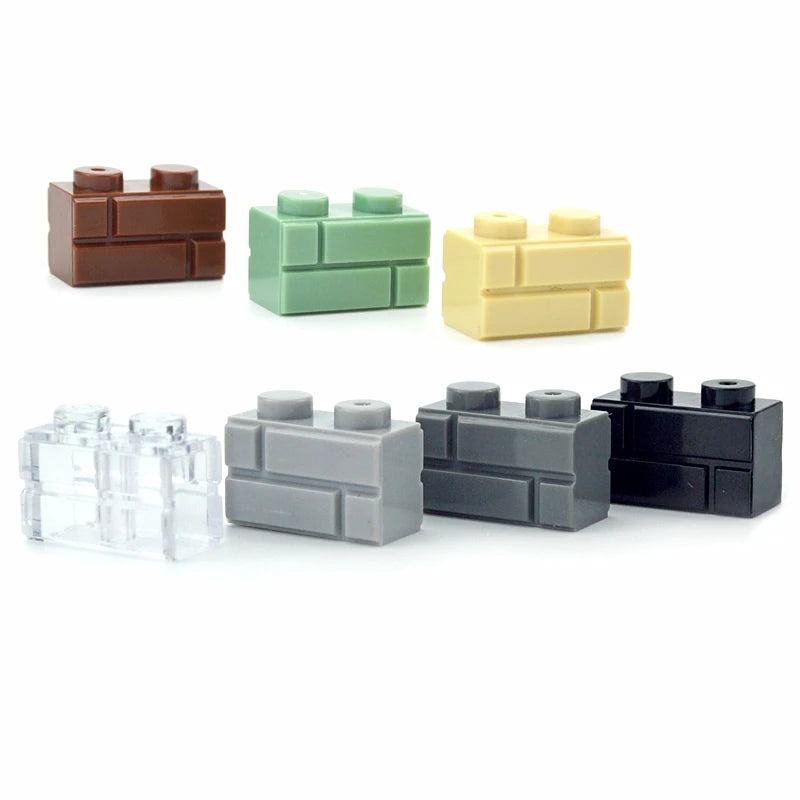 DIY Building Blocks Wall Figures Bricks 1x2 1x3 1x4 L Dots Educational Creative Construction Brick Size Compatible Small Bricks