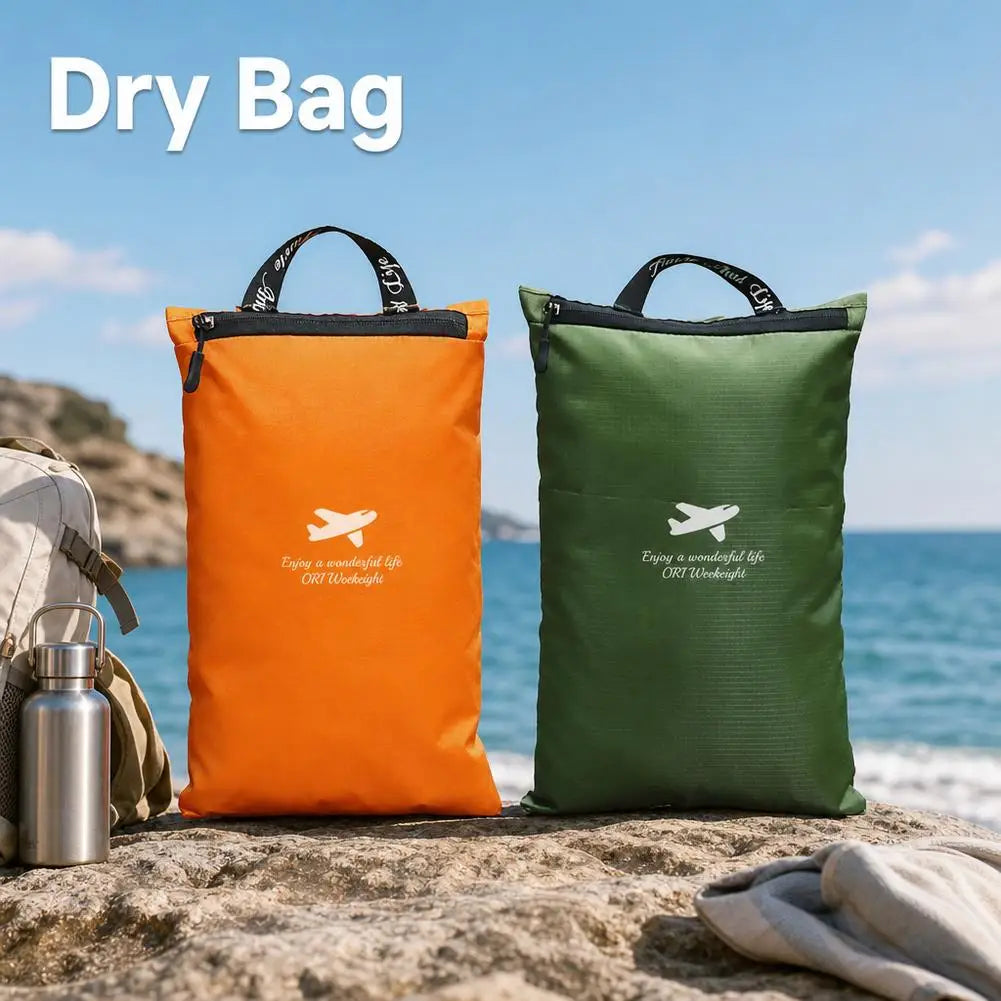 Waterproof Storage Bag Travel Pouch Portable Handheld Luggage Organizer For Swimming Gym Camping Beach Clothes Toiletry Bag