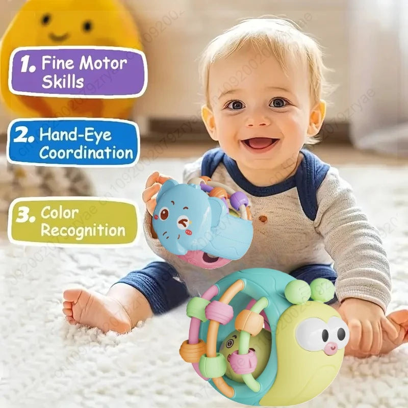 Baby Balls Rattle Comforter Toy Soft Hand Grasp Ball Educational Sensory Toys Activity Baby Crawling Toys 0 6 12 Months
