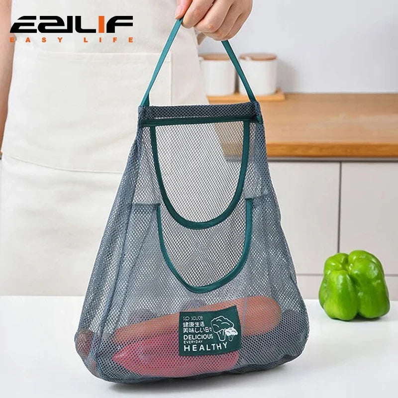 Reusable Hanging Mesh Fruit & Vegetable Storage Bag