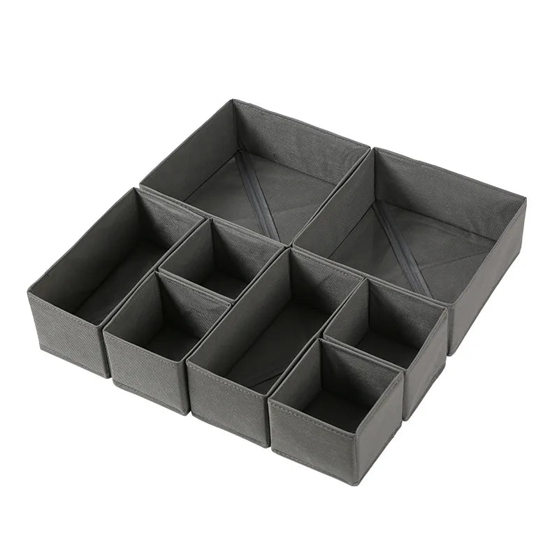 2/1pc Fabric Underwear Storage Box Drawer Organizers For Closet Organization And Storage Of Socks Underwear Ties And More