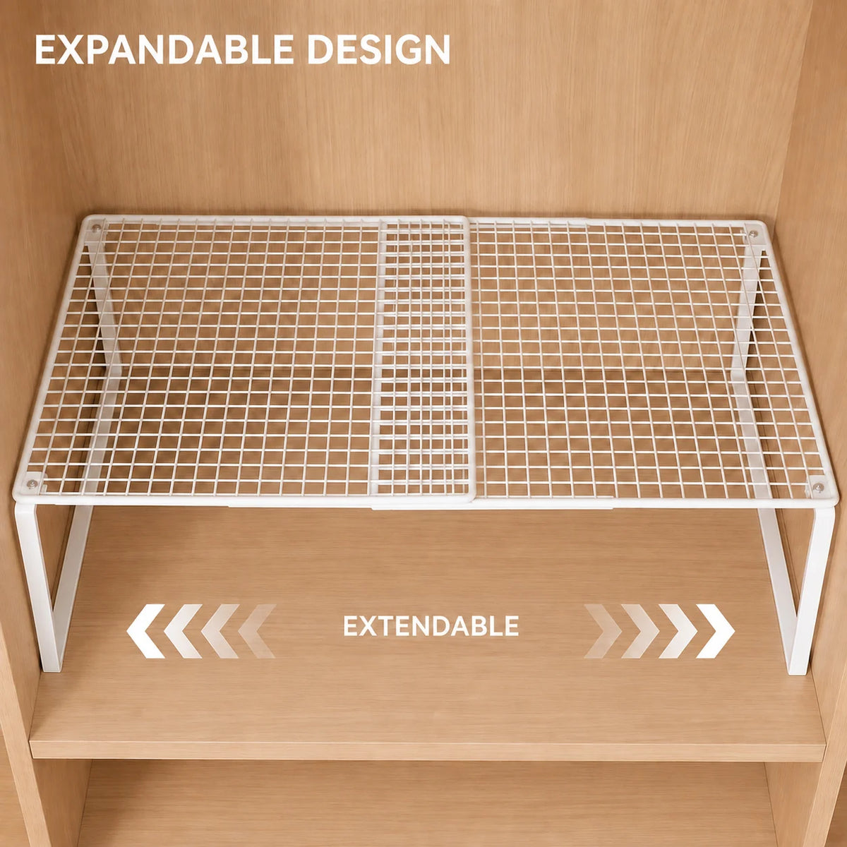 Stackable Telescopic Closet Shelf Retractable Expandable Wardrobe Divider Board  Adjustable Layered Partition Cabinet Organizer