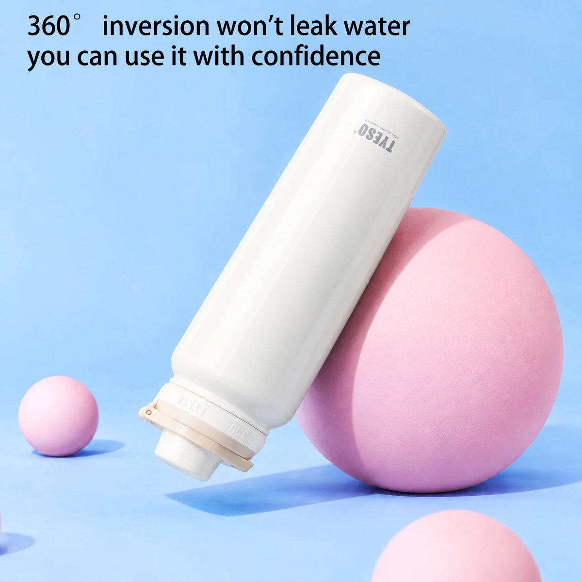 TYESO Thermos Bottle Car Insulated Flask Water Tumbler for Outdoor Sports Travel Vacuum Flasks Stainless Steel Thermal Cup