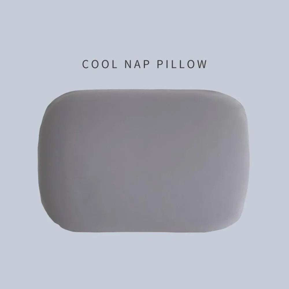 Portable Sponge Nap Pillow Macaron Color Soft Neck Pillow Multifunction Cervical Support Travel Sleeping Pillow Office
