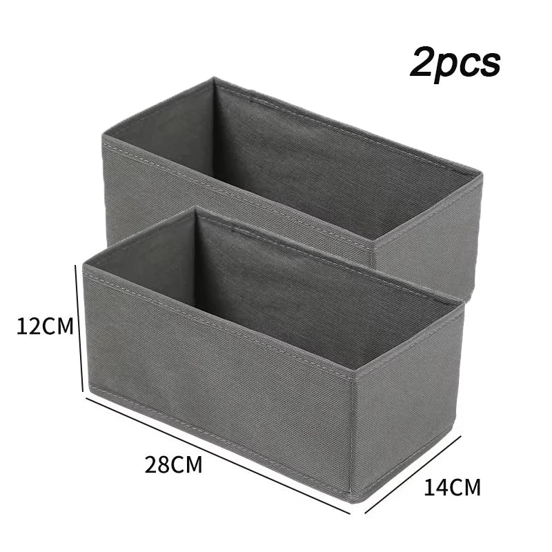 2/1pc Fabric Underwear Storage Box Drawer Organizers For Closet Organization And Storage Of Socks Underwear Ties And More