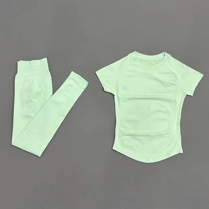 Women Yoga Slim Fitness Active Top Suits
