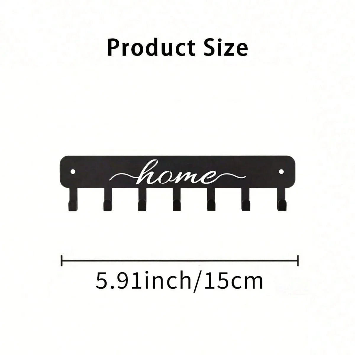 1pc Metal Wall Hooks Key Holder, Wall Mounted Coat Rack, Iron Art Decor For Home Kitchen Door