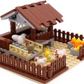 Marumine Farm Chicken Building Blocks Classic Construction MOC Bricks Set Assembling House DIY Model Kit Compatible with 95342pb