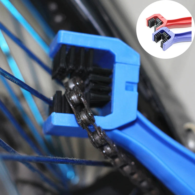 Plastic Motorcycle Bicycle Chain Cleaning Brush Gear Brush Cleaner Outdoor Cleaner Scrubber Maintenance Tools Moto Accessories