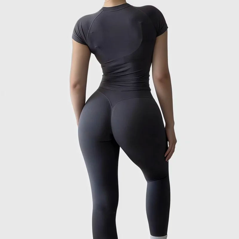 Women Yoga Slim Fitness Active Top Suits