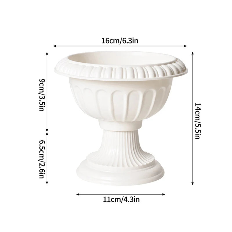 Simple Plastic Vase Pots for Plants Flower Arrangement Vase Decorative Vase Art Plastic Flowerpot Desktop Vase Flower Bottle
