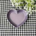 Ceramic Cat Bowl Extra Heart-Shaped Wide Anti Vomiting Stress Free Design12cm Durable Ceramic Pet Bowl for Small Cats & Dogs