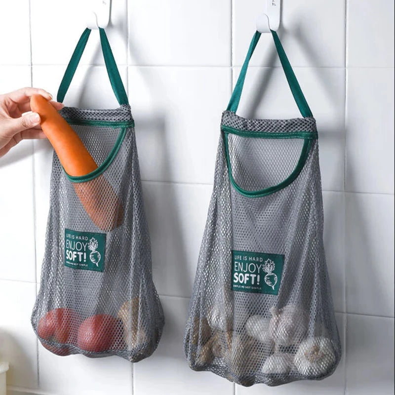 Reusable Hanging Mesh Fruit & Vegetable Storage Bag