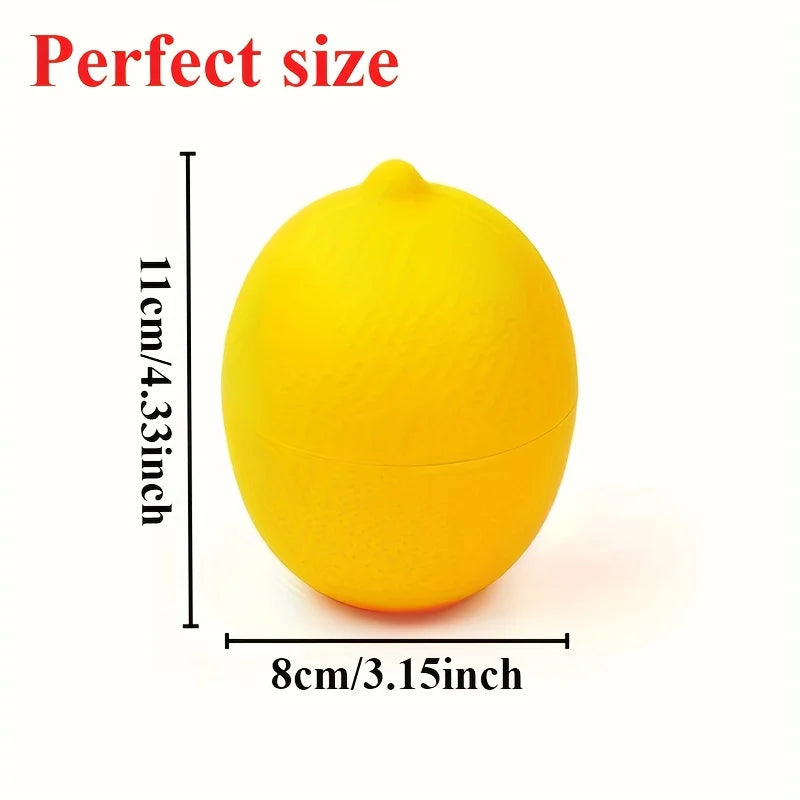 1pc Food Savers, Lemon & Onion Shaped, Multipurpose, Freezer Safe, Flip Top, Hand Wash, Durable plastic storage containers