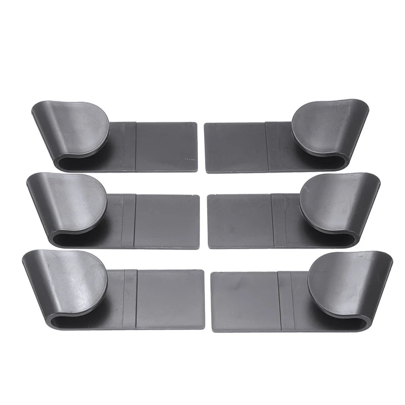 6/12 PCS Pot Lid Holder Self Adhesive Punch Free Holder for Pan Pot Cover Rack Plastic Kitchen Storage Rack Kitchen Organizer