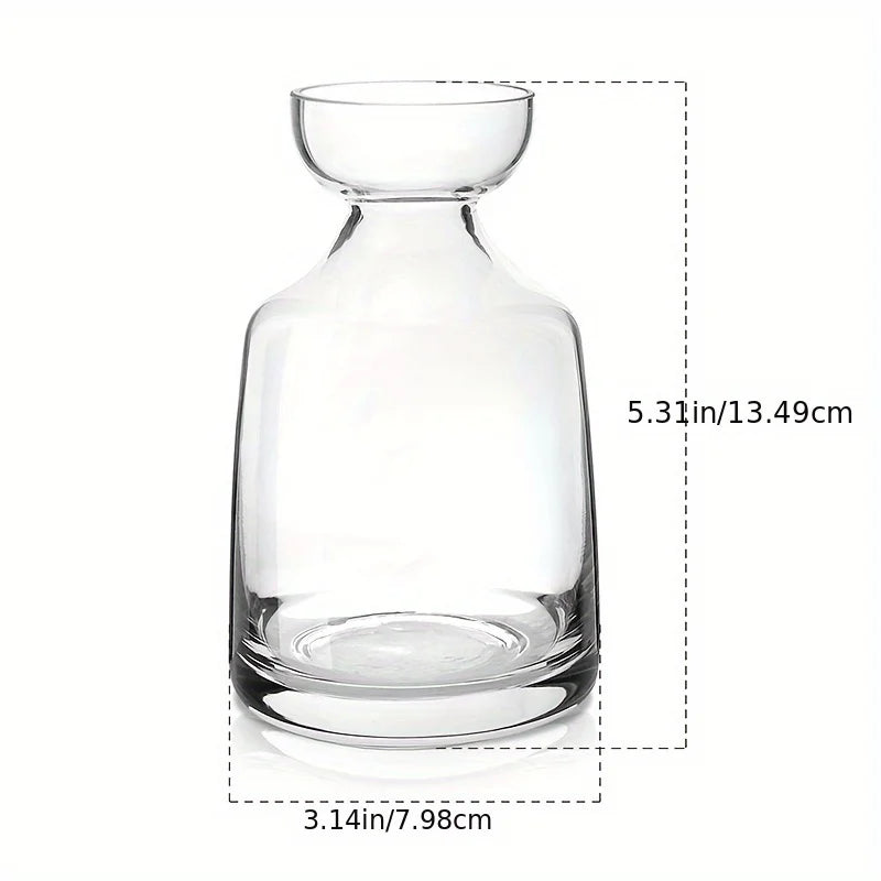 Two-piece Avocado Seed Starter Vase - Grow Your Own Avocado Tree Unique Glass Planting Pot for Gardening Lovers Start Your Green