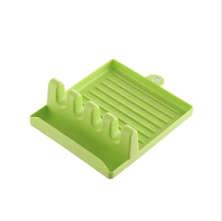 1Pcspatula Rack Pot Lid Rack Shelves Counter Top Shovel Spoon Shelf Soup Spoon Pad Put Soup Spoon Chopsticks Holder