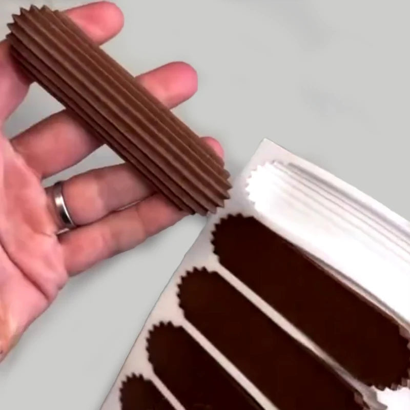 Eclair Dessert Baking Tools Chocolate Puff Silicone Mold Long Strip Puff Cake Mold Kitchen Supplies Pastry Silicone Bakeware