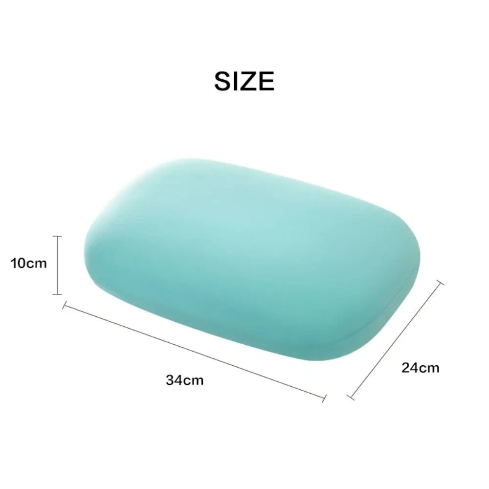 Portable Sponge Nap Pillow Macaron Color Soft Neck Pillow Multifunction Cervical Support Travel Sleeping Pillow Office