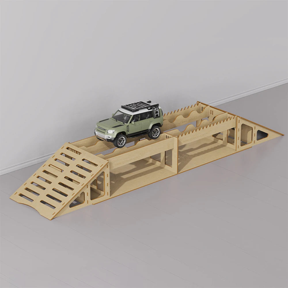 Parts Wooden Simulation Off-road Obstacles for 1/18 1/24 RC Crawler Model Car Adult Children's Toys Assembly Props