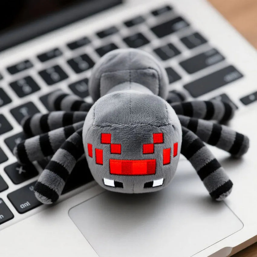 16cm Game Spider Plush Stuffed Toys  MC Spider Plush Soft Animals Toy Doll for Children Kids Gifts