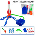 Kids Outdoor Rocket Foot Pump Outdoor Air Pressing Soaring Rocket Suit Jumps Air Powered Rocket Launcher Game Children Toy Gifts