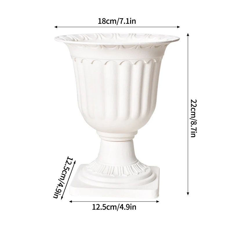 Simple Plastic Vase Pots for Plants Flower Arrangement Vase Decorative Vase Art Plastic Flowerpot Desktop Vase Flower Bottle