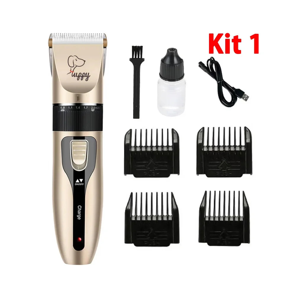 Electric Pet Clipper Grooming Kit For Dogs Reachageable Trimmer Haircut Cat Hair Cutting Remover Professional Machine Set