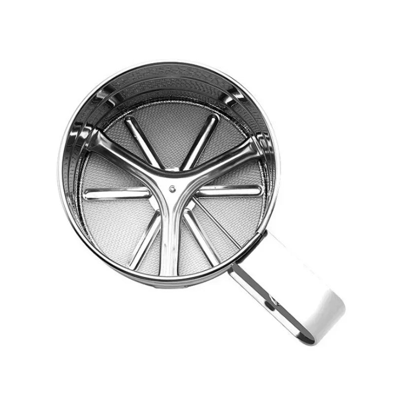Hand Held Small Flour Sieve Baking Utensils Stainless Steel Manual Sieves Cup Stainless Steel Powder Sieve Kitchen Baking Tools