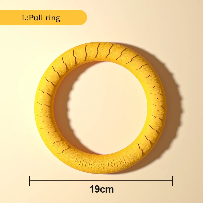 EVA Durable Dog Toys 4 Pack  Flying Disc + Ball + Tug Rope for Puppy&Adult Dogs  Chew-Proof Teeth Cleaning Set（2024 Best Seller）