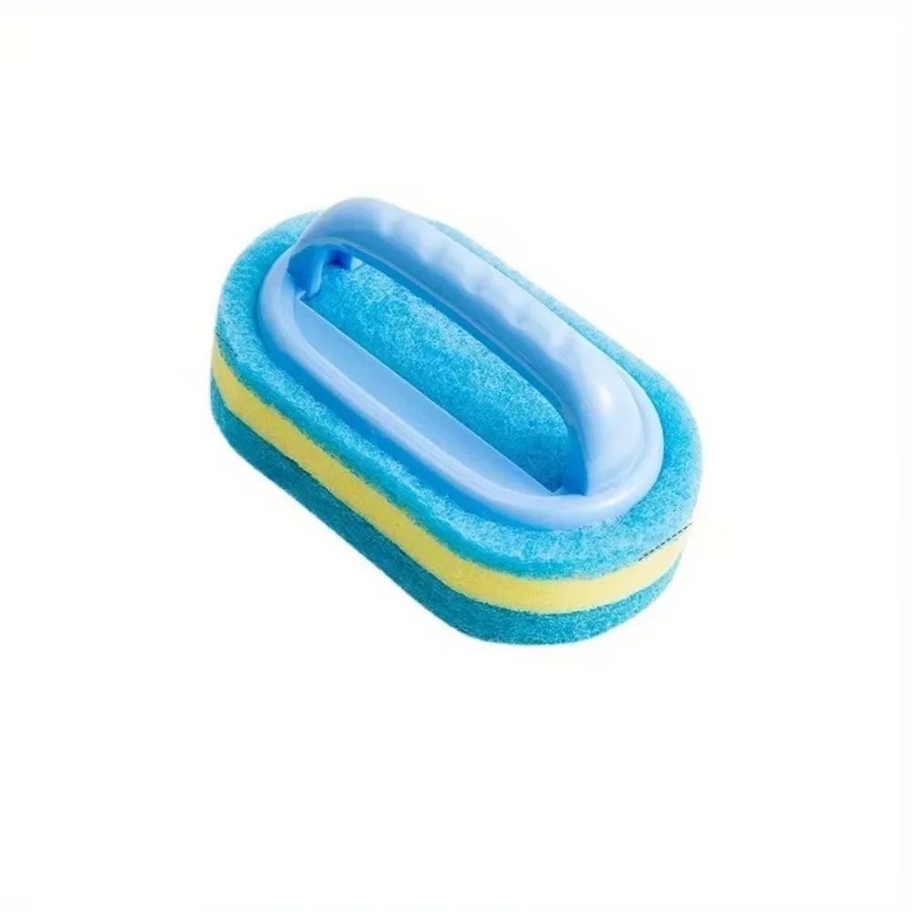 Multi-Function Cleaning Sponge with Handle for Kitchen & Bath