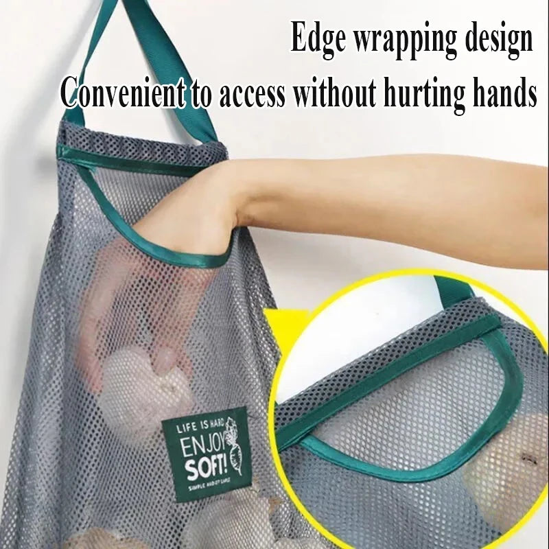 Reusable Hanging Mesh Fruit & Vegetable Storage Bag