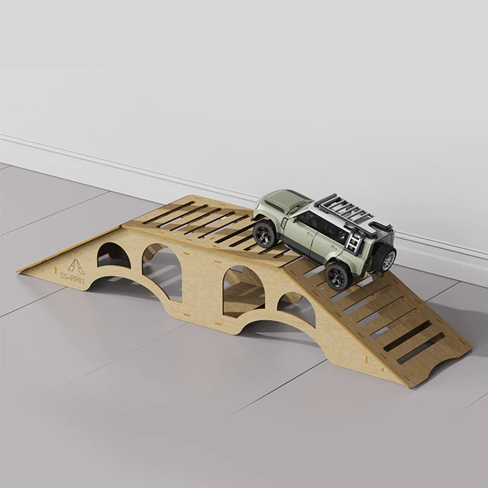 Parts Wooden Simulation Off-road Obstacles for 1/18 1/24 RC Crawler Model Car Adult Children's Toys Assembly Props