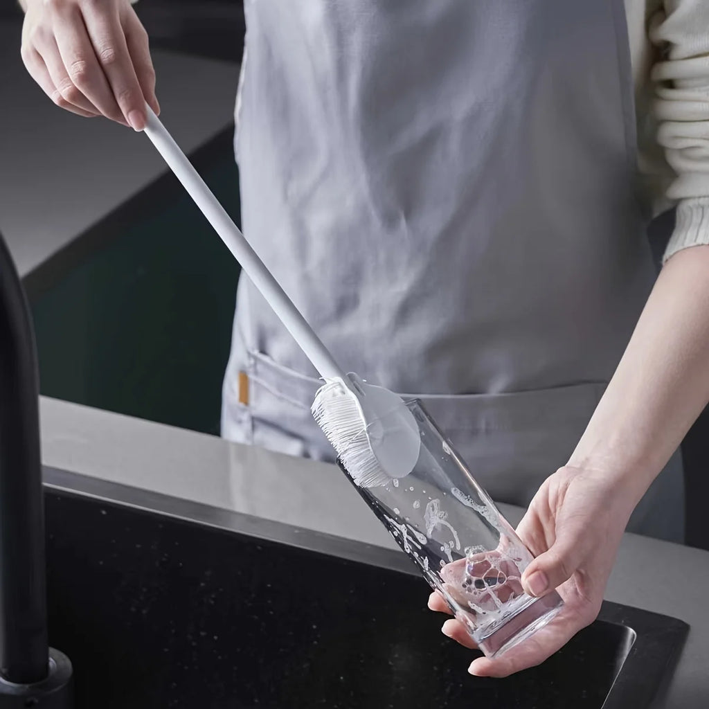 Long Handle Silicone Bottle & Cup Cleaning Brush