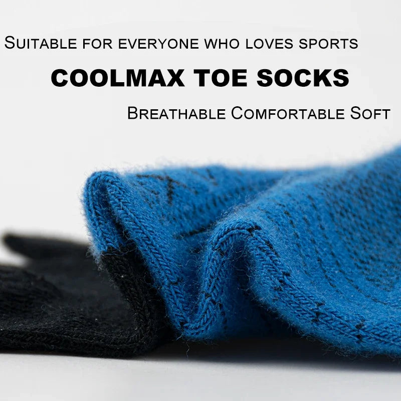 Five Finger Socks Ankle Socks Sports Breathable Sweat-absorben Comfortable Shaping Anti Friction No Show Socks With Toes