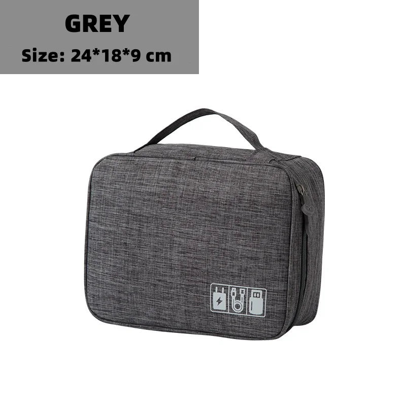 Cable Storage Bag Waterproof Digital Electronic Organizer Portable USB Data Line Charger Plug Storage Bag Travel Cable Organizer
