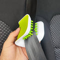 Car Interior Seat Belt Cleaning Brush Special Tool Double-sided U-shaped Folding Tray Sponge Diamond Brush Seat Belt Handguard