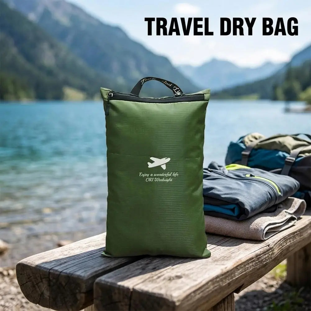 Waterproof Storage Bag Travel Pouch Portable Handheld Luggage Organizer For Swimming Gym Camping Beach Clothes Toiletry Bag