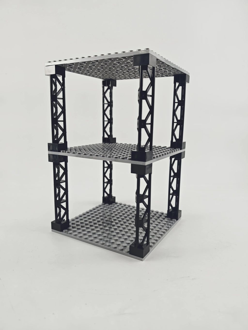 Multi Functional Building Blocks Stackable Multi-Layer Desktop Storage Rack Simulated Military Bunkers 16x16 Plate Support Girde
