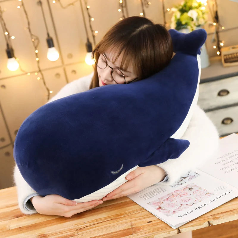 25CM Cartoon Super Soft Plush Toy Sea Animal Blue Whale Soft Toy Stuffed Animal Fish Children's birthday gift